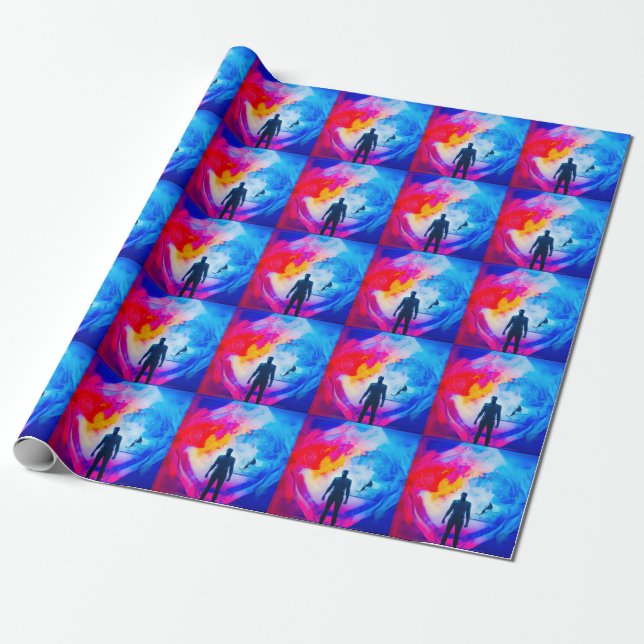 Standing in Colours Wrapping Paper (Unrolled)