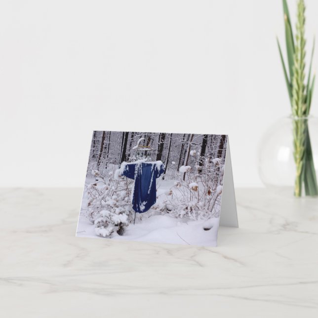 standing in the snow... holiday card (Front)