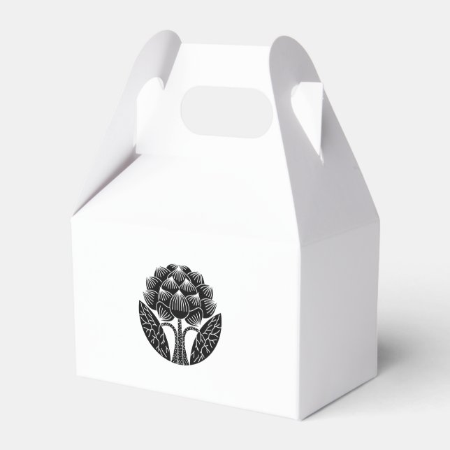 Standing Lotus flower Favour Box (Front Side)