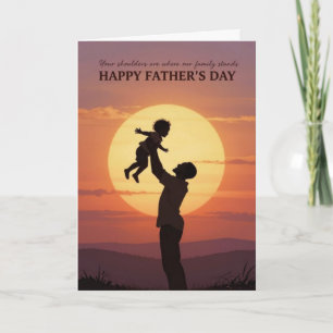 Standing on Greatness Father's Day Card