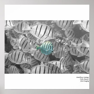 Standing out from the crowd poster