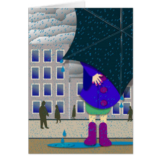 standing out in the rain