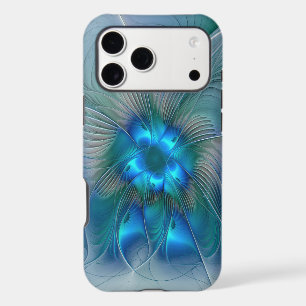Standing Ovations, Abstract Blue Turquoise Fractal