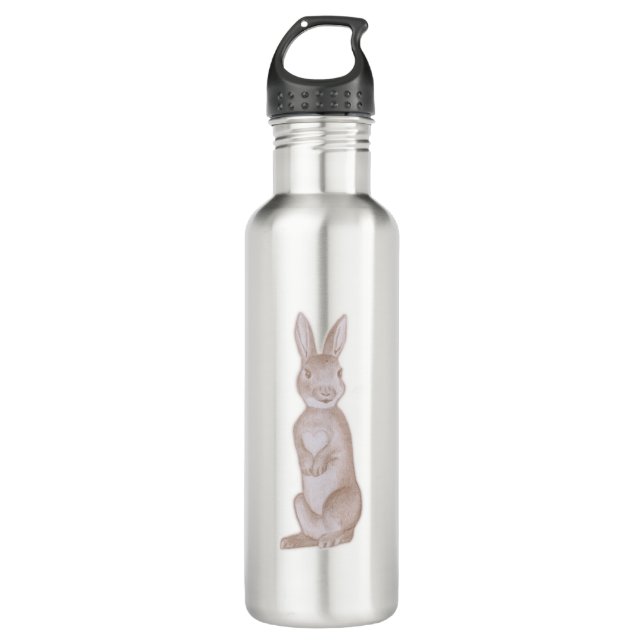 Standing Rabbit 710 Ml Water Bottle (Front)