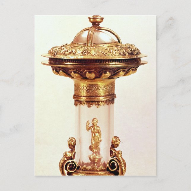 Standing salt, rock crystal with silver gilt postcard (Front)