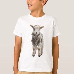 Standing Scarf Baby Goat Kids T-Shirt