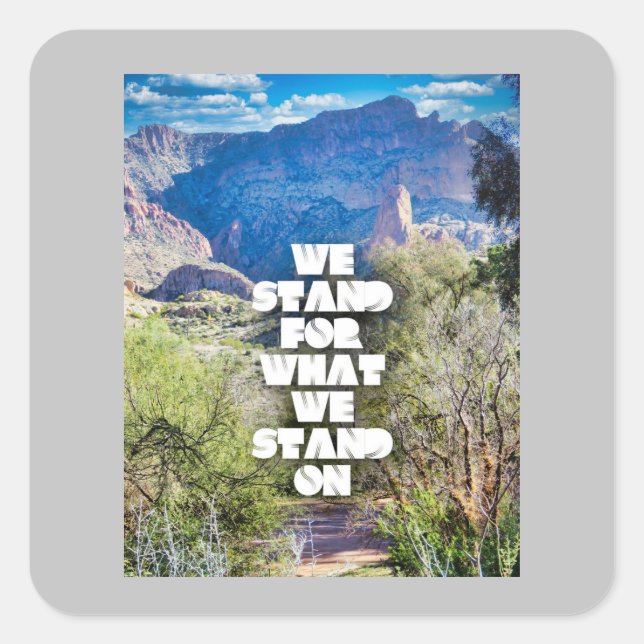 Standing Square Sticker (Front)