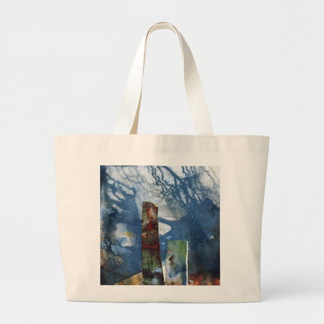 Standing Stones II Large Tote Bag (Front)
