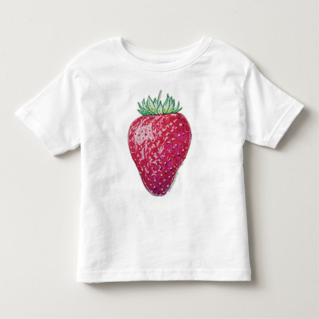Standing Strawberry Toddler T-Shirt (Front)