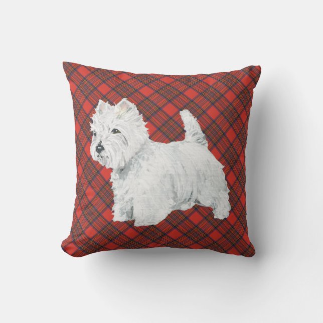 Standing Westie Cushion (Front)