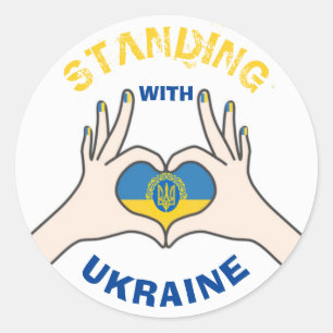STANDING WITH UKRAINE Stickers