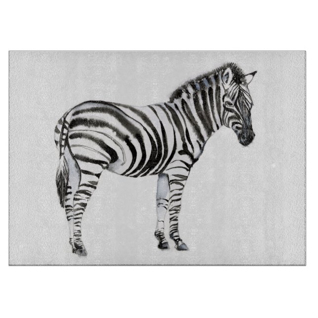 Standing Zebra Cutting Board (Front)