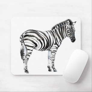 Standing Zebra Mouse Pad