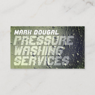 Standout faux wet surface business card