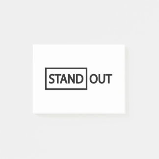 Standout standing out post-it notes