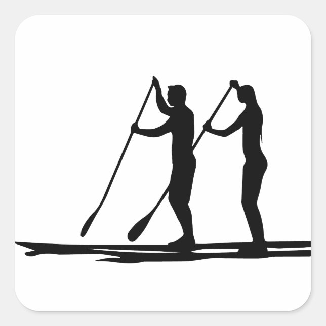Standup paddle square sticker (Front)