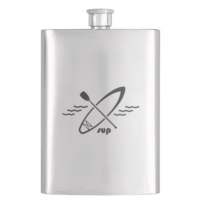 Standup Paddleboarding Hip Flask (Front)