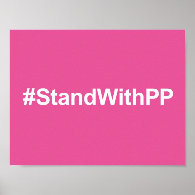 #StandWithPP sign (Front)