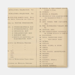 Stanford's London atlas of universal geography Magnet