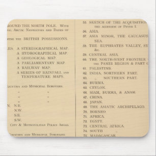 Stanford's London atlas of universal geography Mouse Pad