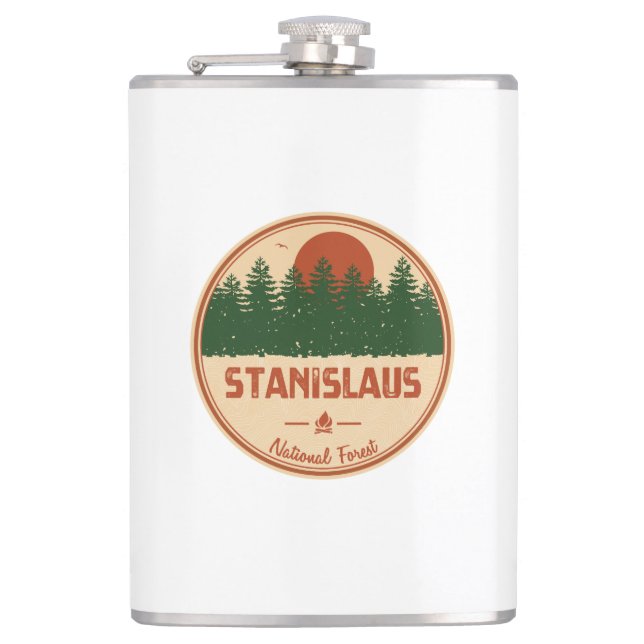 Stanislaus National Forest Hip Flask (Front)