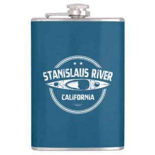 Stanislaus River California Kayaking Hip Flask