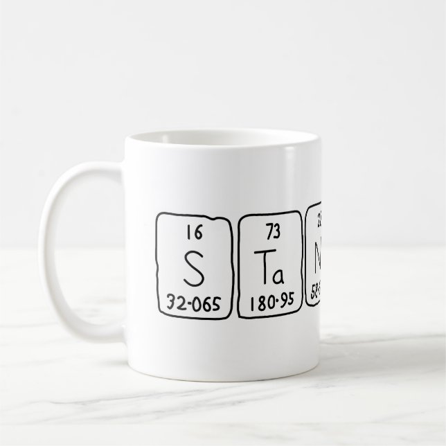 Stanislav periodic table name mug (Left)