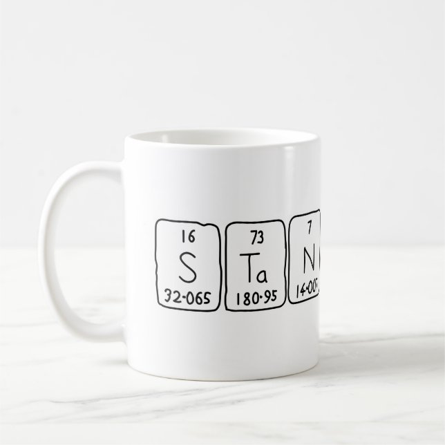 Stanislav periodic table name mug (Left)