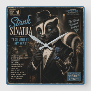 Stank Sinatra: a Parody Square Wall Clock