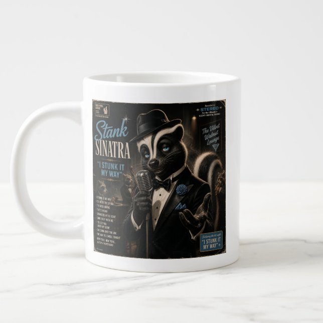 Stank Sinatra Album: a Parody Large Coffee Mug (Left)