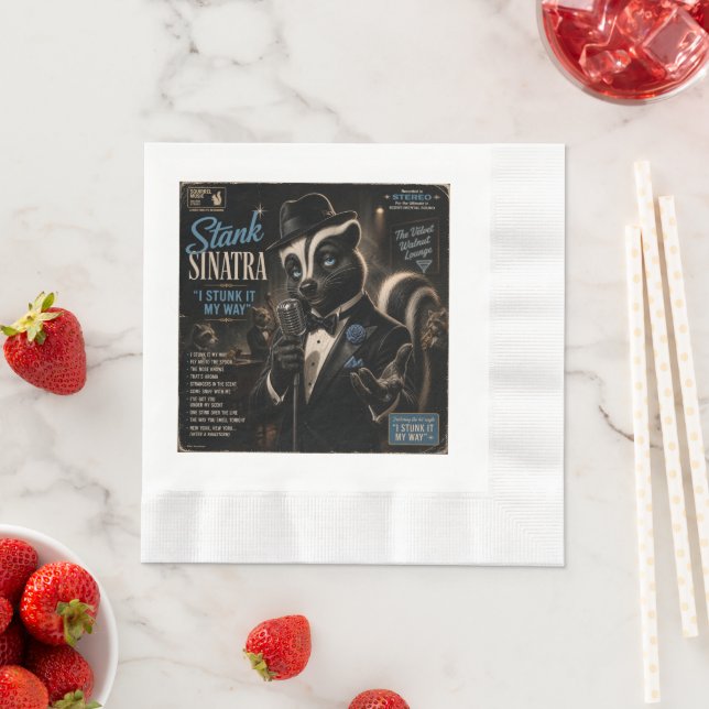 Stank Sinatra Album: a Parody Napkin (Insitu)