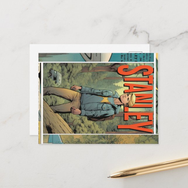 Stanley Comic Postcard (Front/Back In Situ)