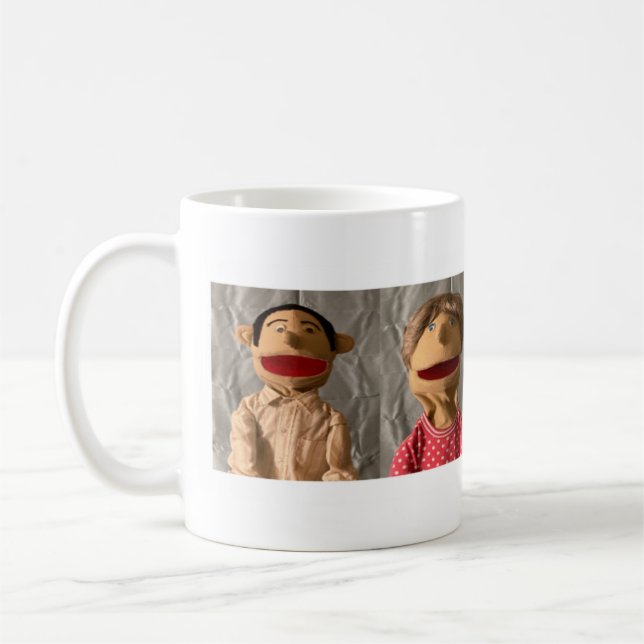 Stanley, Grandma Blair, Mr. Norman and Sandi - Mug (Left)