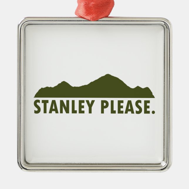 Stanley Idaho Please Metal Tree Decoration (Front)