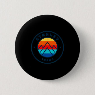 Stanley idaho skiing snowboarding family ski trip 6 cm round badge