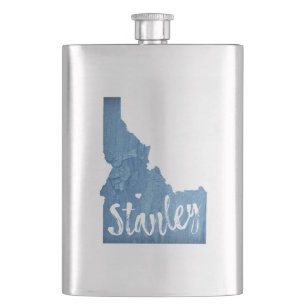 Stanley Idaho Wood Grain Hip Flask