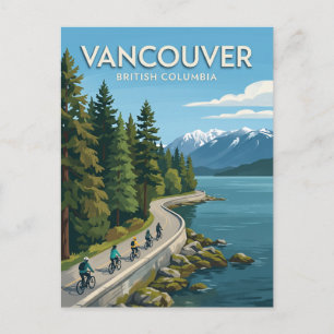 Stanley Park Seawall Vancouver Canada Postcard