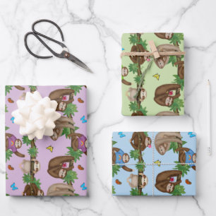 Stanley Sloth & friends wrapping paper