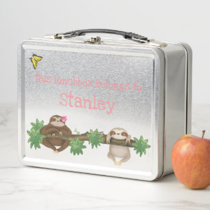 Stanley Sloth personalized lunchbox (pink)
