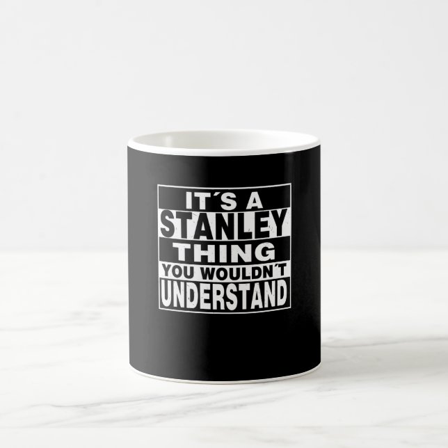 STANLEY Surname Personalised Gift Coffee Mug (Center)