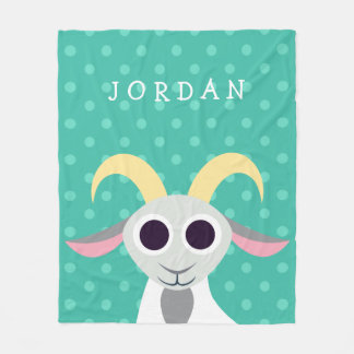 Stanley the Goat Fleece Blanket