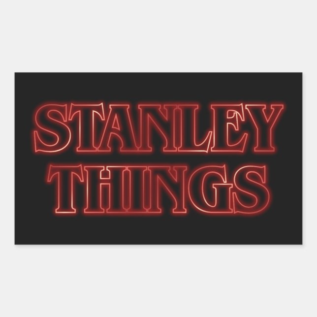 Stanley Things Rectangular Sticker (Front)