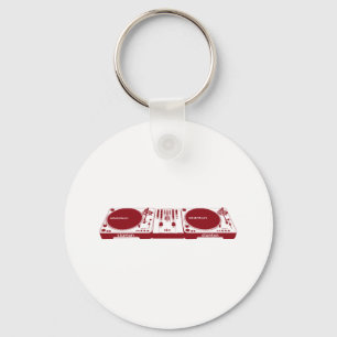Stanton DJ Setup - Disk Jockey Music DJing Deck Key Ring