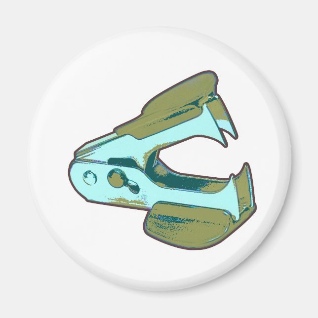 Staple Puller 2 inch round magnet (Front)