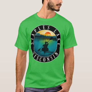 Staples Lake Wisconsin Kayaking T-Shirt
