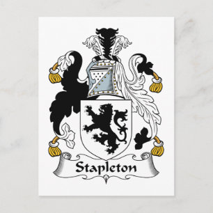 Stapleton Family Crest Postcard