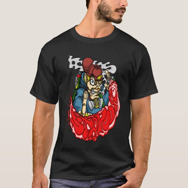 Stapooa III, hip hop, ska graffiti street art tees (Front)