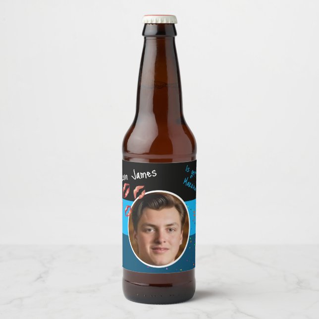 Staq Do Bucks party Bachelor drinks Beer Bottle Label (Front)