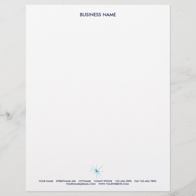 STAR6 LETTERHEAD BLUE (Front)