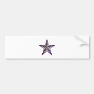 star abstract geometric art bumper sticker